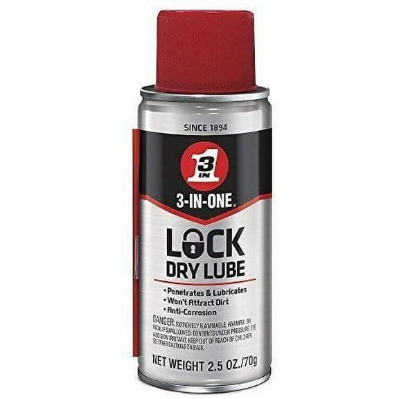 3 IN ONE 12007 2.5 Oz Lock Dry Lube