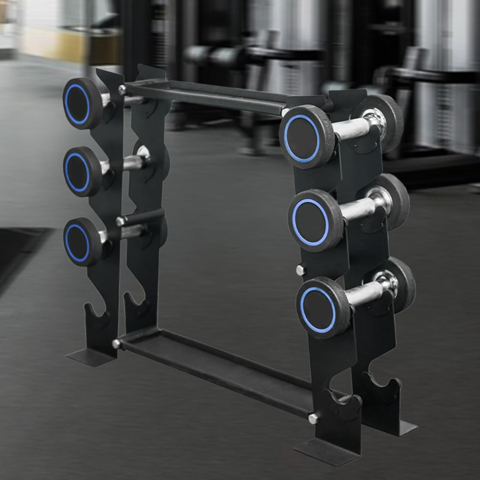 DimyFew Dumbbell Weight Rack 4 Tiers Heavy Duty Dumbbell Shelf Space Saver Dumbbell Rack