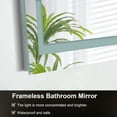 thumbnail image 6 of 55"X30" Frameless Bathroom LED Mirror,Anti-Fog,Dimmable,Memory Function,Wall Mounted Lighted Mirror,LED Vanity Mirror, 6 of 9