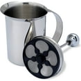 thumbnail image 2 of Milk Frother Handheld, Thick, Creamy Milk Foam Maker, Warm & Cold Milk Foamer | Stainless Steel Hand Held Frother for Coffee, Latte, Cappuccino, Frappe, Matcha, Hot Chocolate, 14 oz., 2 of 4