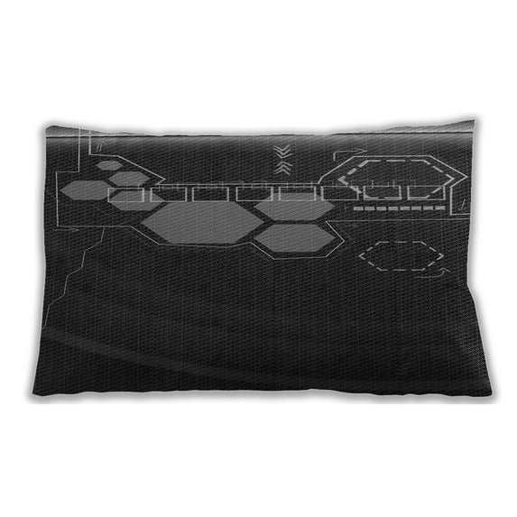 Ahgly Company Indoor Rectangular Contemporary Lumbar Throw Pillow, 13 inch by 19 inch