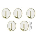 thumbnail image 3 of Twfbrm 5 Pack Green Coat Hooks No Punching Wall Mounted Hanger Towel Hook Hardware Wall Hooks for Hanging Coat, Towel, Key, Hat, Cap, Cup, 3 of 6