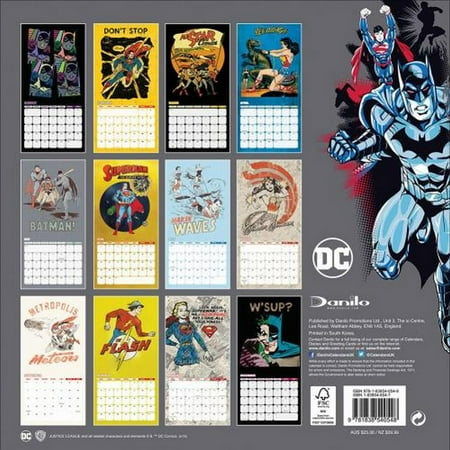Justice League America 2020 Calendar Walmart Canada justice league calendar 2021