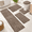Coffee-18"x26"+20"x32"+20"x48"+U20"x24"+Cover19"x21", variant on Beige 5 Piece Bath Rug Set 18"x26"+20"x32"+20"x48"+U20"x24"+Cover19"x21" Non Slip Washable Bathroom Mats