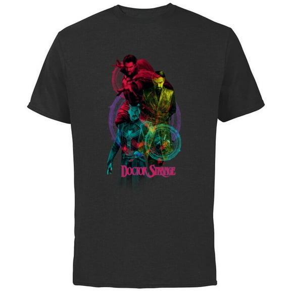 Doctor Strange in the Multiverse of Madness Mystical Trio - Short Sleeve Cotton T-Shirt for Adults - Customized-Black