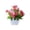 Rose, variante sur Ensemble de Plantes en Pot Artificielles Fausse Verdure Déco pour Maison, Bureau et Espaces d'Événements Bonsaï de Bureau Réaliste et Charmant Pot de Clôture