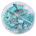 thumbnail image 1 of Binder Clips Set Universal 72PCS Metal Paper Clip Push Pin Paper Clamp with Box, 1 of 10