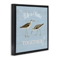 thumbnail image 2 of Stupell Industries Tropical Better Together Coastal Sandpipers Black Floating Frame Canvas Art, 18 x 18, by Katie Pertiet, 2 of 7