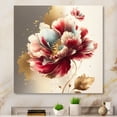 thumbnail image 2 of Designart Bold Red Floral Design II Canvas Wall Art, 2 of 5