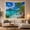 Beach Lagoon, variant on Ocean Waves Sunlit with Tropical Main Beach Transitioning, Mystical Fantasy for Space Lovers, Galaxy Room Decor, Mother'S Day Gift, Tapestry Wall Hanging for Bedroom and Dorm