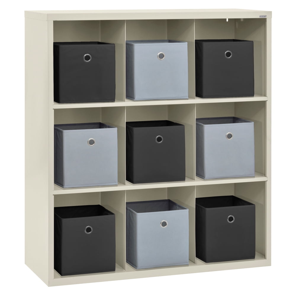 Cubby 46 in. x 52 in. Putty 9-Cube Organizer
