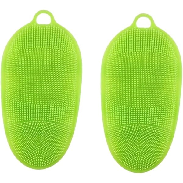 wonima11 2pcs Body Scruber Bath Mitt Bath Scrubber Bath Rubbing Brush Shower Body Skin Massager Exfoliating Gloves Exfoliating Glove Bath Shower Brush Bath Brush Spa Green