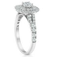 thumbnail image 3 of Pompeii 1 1/4 Ct TW Lab Grown Diamond Cushion Halo Engagement Ring in White Gold, 3 of 4