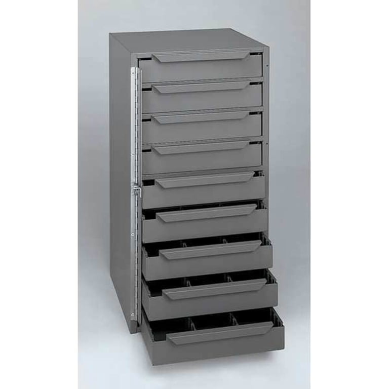 Durham Manufacturing, Storage Cabinet, 12-5/8 in W, 9 drawers