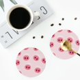 thumbnail image 5 of Disketp Cute Pig Nose Funny Coasters,6 Pcs Leather Coasters With Holder, Perfect Housewarming Hostess Gifts,Protect Furniture From Water Marks Scratch And Damage, 5 of 9