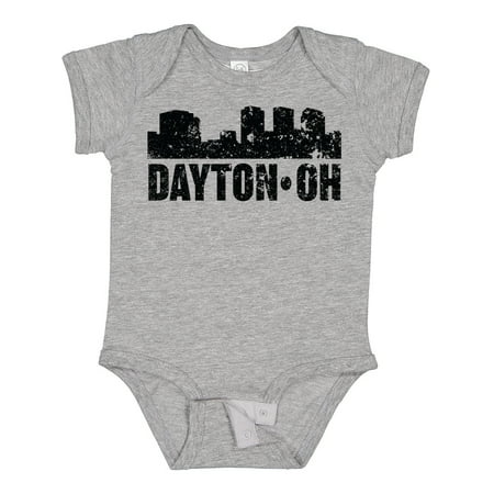 

Inktastic Dayton Skyline Grunge Gift Baby Boy or Baby Girl Bodysuit