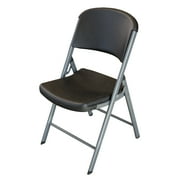 Lifetime Classic Folding Chair, Indoor/Outdoor Commercial Grade, Black, Adult Sized, Set of 4 (80407)