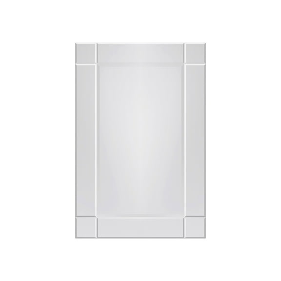 A&E Bath and Shower Seeley 24x36 All-Glass Clear Rectangular Decorative Mirror