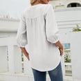 thumbnail image 5 of Blusa con cuello alto y estampado floral para mujer - Poliéster, corte holgado - Casual de primavera/verano - S-XXL, 5 of 5