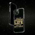 thumbnail image 6 of DistinctInk Clear Case for Apple iPhone 14 PRO (6.1" Screen) - Ordinary Life Can Be Complex, 6 of 9