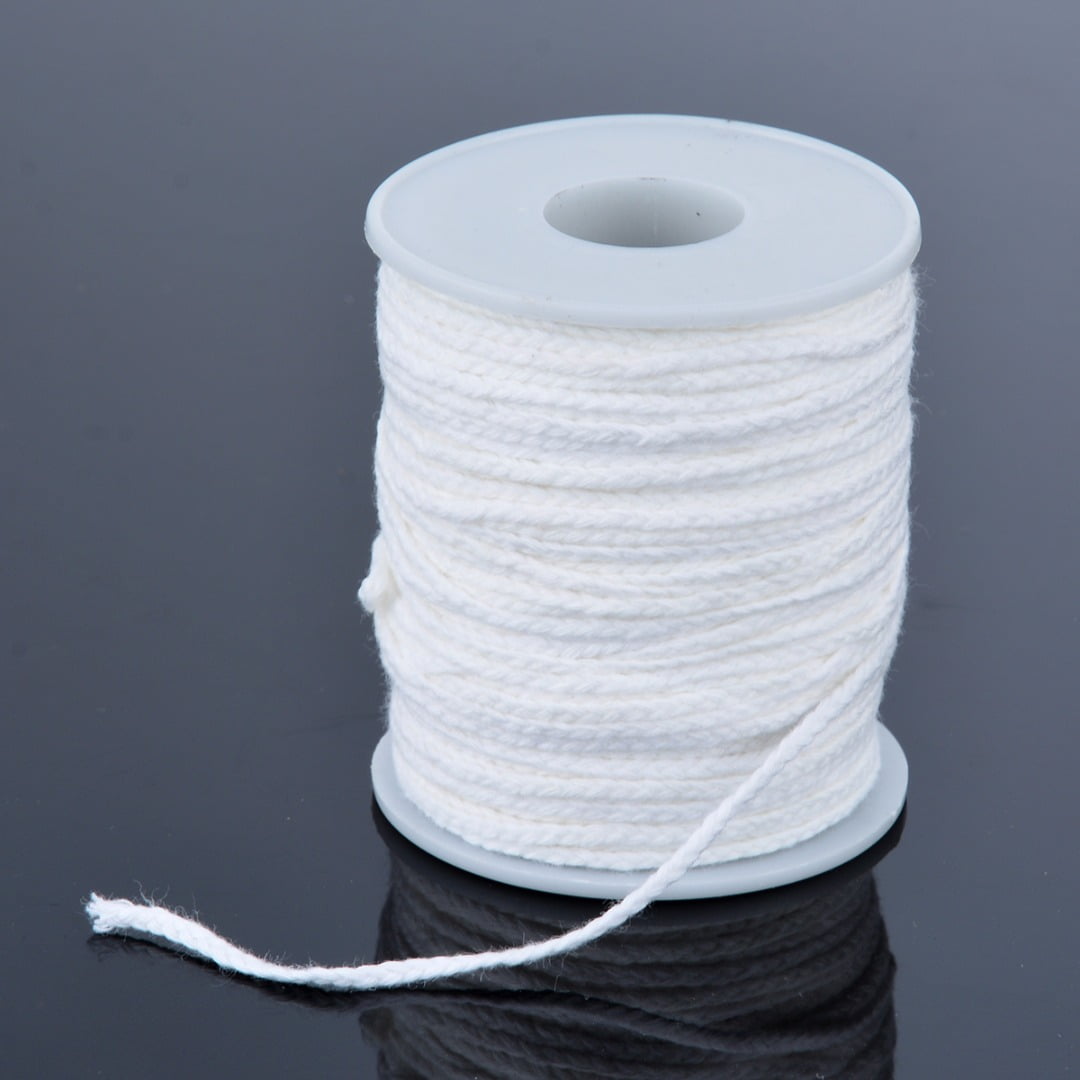 61M Spool of Cotton Square Braid Candle Wicks Wick Core Candle DIY Making Supply 