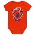 thumbnail image 3 of Infant New York Mets Slide Home Three-Pack Bodysuit Set, 3 of 4