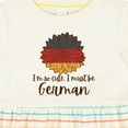 thumbnail image 4 of Inktastic I'm So Cute, I Must Be German Sunflower Girls Baby Dress, 4 of 5