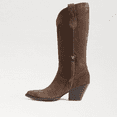 thumbnail image 4 of Sam Edelman Jamie Olive Taupe Side Zipper Pointed Toe Block Heel Western Boots Wide (OLIVE TAUPE, 6), 4 of 6