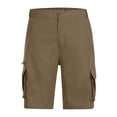 thumbnail image 4 of Purcolt Cargo Shorts for Men Stretch Comfort Waist Athletic Workout Shorts Lightweight Knee Length Bermuda Shorts with Pockets for Running Hiking Cycling, 4 of 7
