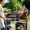 Black2cabinet, variant on Camping Kitchen Table with Windscreen,Portable Outdoor Cooking Station with Storage Cabinet & Side Tables Heavy Duty Camp Cook Station for Camping & BBQ (Black2cabinet)