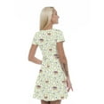thumbnail image 2 of Women’s A Line Fruits Summer Dress, Retro Triangle Arrangement, Cross Wrap V Neck, 6 Sizes, by Ambesonne, 2 of 2