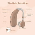 thumbnail image 4 of Delmicure Digital Hearing Aids for Seniors, Rechargeable, Dual Frequency Adjustments, Multi-Level Volume Control, VHP-1303 Binaural - Beige, 4 of 7