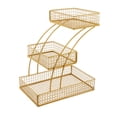 thumbnail image 1 of Cesta de fruta de 3 niveles para encimera de cocina, de hierro, cesta de alambre para frutero, Oro, 1 of 9