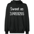 thumbnail image 2 of OXI Hoodie Sweatshirt - Sweet As Pi, Basic Casual Hoodie for Men's and Women Fleece Hoodie Long Sleeve - Dark Heather Small, 2 of 3