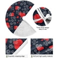 thumbnail image 2 of FMSHPON Valentine's Day Romantic Love Heart Flower Xmas Christmas Tree Skirt Stand Mat for Holiday Party Decoration Indoor Outdoor 36 inches, 2 of 6