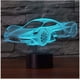 thumbnail image 1 of Luz nocturna LED con ilusión óptica 3D, lámpara de noche con ilusión óptica, lámpara de noche táctil de 7 colores para dormitorio o mesa, luz nocturna infantil Art Déco con cable USB, coche de carrera, 1 of 5