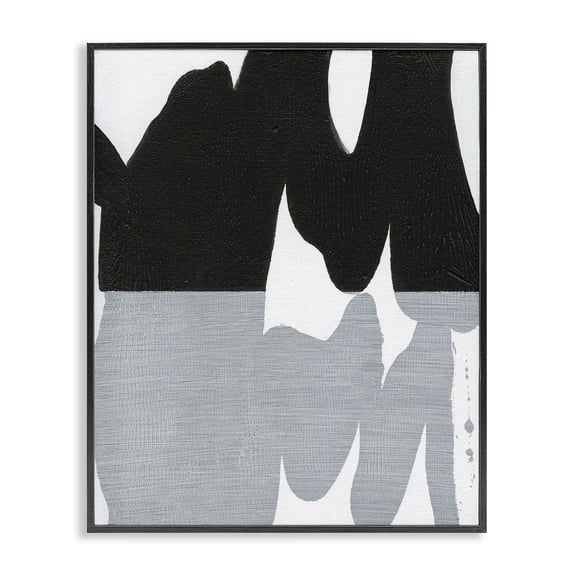 Stupell Industries Contemporary Black Organic Form Black Framed Giclee Art, 11 x 14, by Jodi Fuchs
