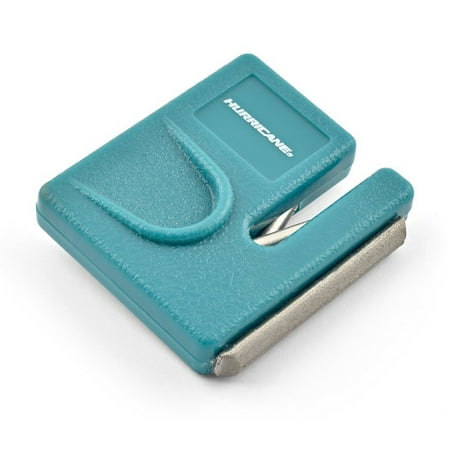 - Hurricane HUR-70A Teal Ceramic 2 in 1 Hook & Knife Sharpener