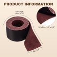 thumbnail image 2 of Uxcell Leather Strap Blanks, 40mm(1.6") Wide x 51" Full Grain Natural Cowhide Vegetable Tanned Leather Strips 1.8-2mm Thick for DIY Belt Tooling Crafting Stamping Projects, Purple, 2 of 6