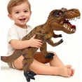 thumbnail image 4 of Big Dinosaur Toys for Toddlers-28 inches Tyrannosaurus Rex Dinosaur Figures, Jumbo Realistic Dinosaur Toys for Boys Girls Gift, Kids Ages 1 2 3 4 5 6 7 8 9 (Khaki), 4 of 7