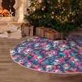 thumbnail image 5 of Sikiie flower Skull leaf colorful Nativity Christmas Tree Skirt, Jesus Christian Winter Holiday Tree Mat Decoration(30-48IN)30", 5 of 6