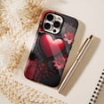thumbnail image 6 of Valentine's Day Red Heart Floral iPhone Case, Romantic Design for Couples, Compatible with iPhone 11/12/13/14/15/16 (Pro Max/Plus), 6 of 9