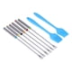 thumbnail image 3 of Juego de 2 accesorios para parrilla, utensilio de acero inoxidable, tenedor para Barbacoa, cepillo de silicona, juego de herramientas para barbacoa para cocina y patio trasero, 3 of 8