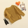 thumbnail image 3 of Bébé Filles Garçons Pull Col Rond en Vrac Automne Hiver Tricot Chaud Pull Tops Manches Longues Chemisier Pull, 3 of 6