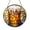 Acrylic 3.5 Inch, variant on Beer Mug Frothy Drink Stained Glass Style Window Suncatcher, Bar Window Hanging Decor Ornament