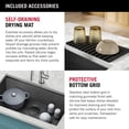 thumbnail image 5 of Delta 95B9031-30S-GS Rivet 30" Undermount Single Basin Stainless Steel Kitchen Sink - PVD, 5 of 7