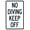 Warning Sign 3, variant on No Diving Keep Off Warning Sign, Metal Security Sign - 8"x12" Safety Wall Decor for Home Business Yard Garden Office Street Road Indoor Outdoor