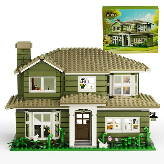 Dunphy House Building Blocks Set Modern Architecture Family House Model Toys for Fans Adults(1176Pcs)