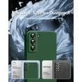 thumbnail image 4 of 3 in 1 for Samsung Galaxy S21 Plus Case, with Full Camera Cover Protection，Liquid Silicone Slim Shockproof Protective S21+ Phone Case (Alpine Green), 4 of 12