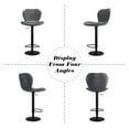 thumbnail image 5 of Accreate Set of 4 Adjustable Modern Swivel Bar Stools with High Backrest - Stylish Counter Chairs, 5 of 7
